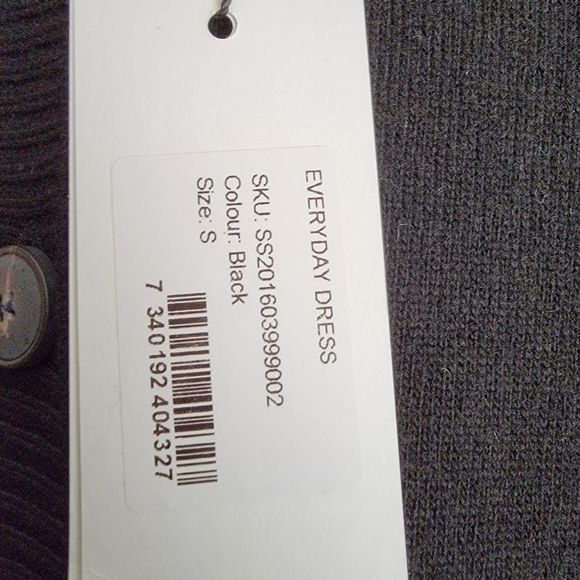 A PART OF THE ART Everyday Knit Dress In Black size S NWT - Picture 4 of 7